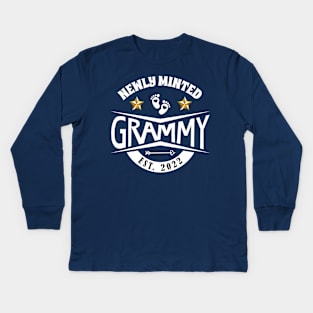 Newly minted Grammy, est. 2022 Kids Long Sleeve T-Shirt